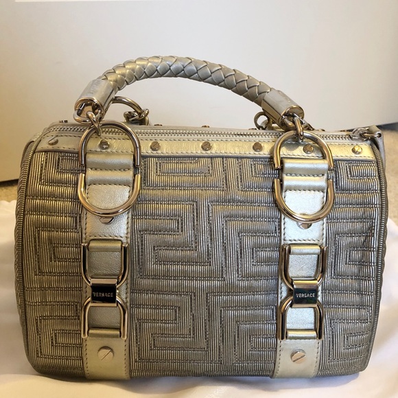 Authentic GIANNI Versace Couture Metallic Bag. - Picture 2 of 6